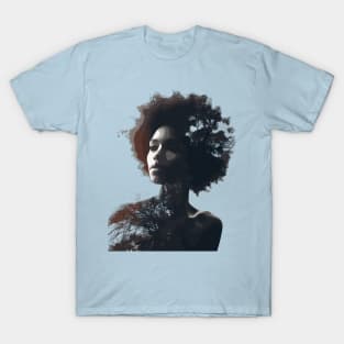 Afrocentric Woman Nature T-Shirt